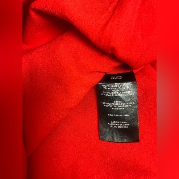 Anthropologie Adelyn Rae Rozina Strapless Bow Top- Red - Picture 12 of 14